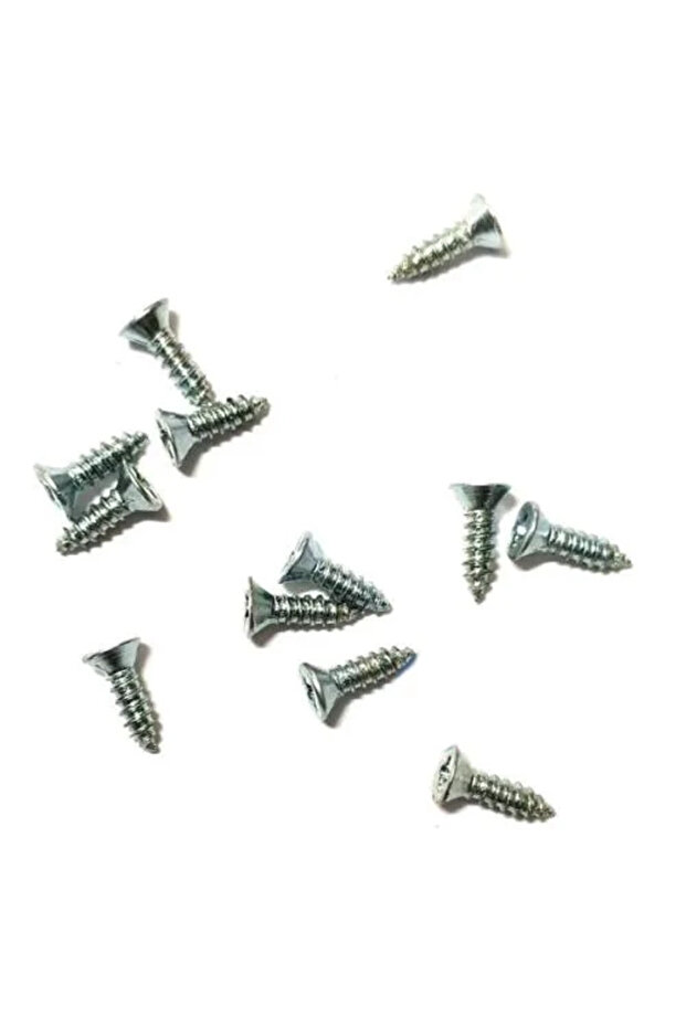 Clip, Hinge, Foot, Tree, Screw for Chipboard 2,2X7,5Mm - Nickel 100 Pcs