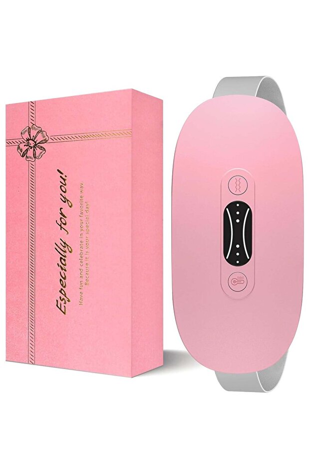 Generic Slim Shape Belt Portable Heating Pad for Period Cramps Cordless Menstrual Heating Pad with 3