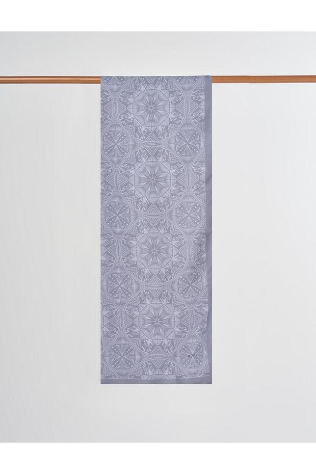 Patterned Digital Print Shawl Gray - 1