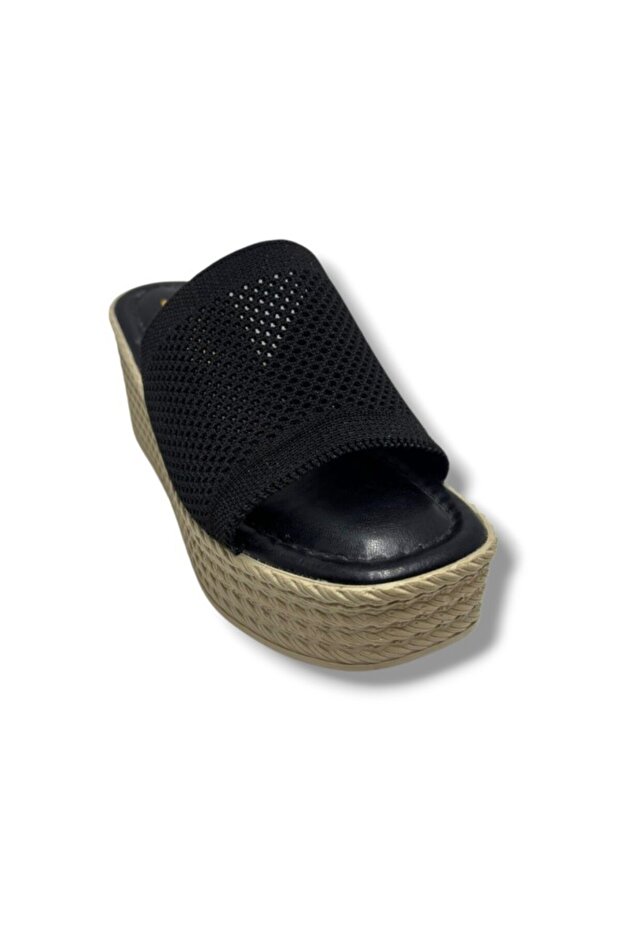 255-25 Knitwear Anatomical Ultra Soft Wedge Heel Women's Slippers