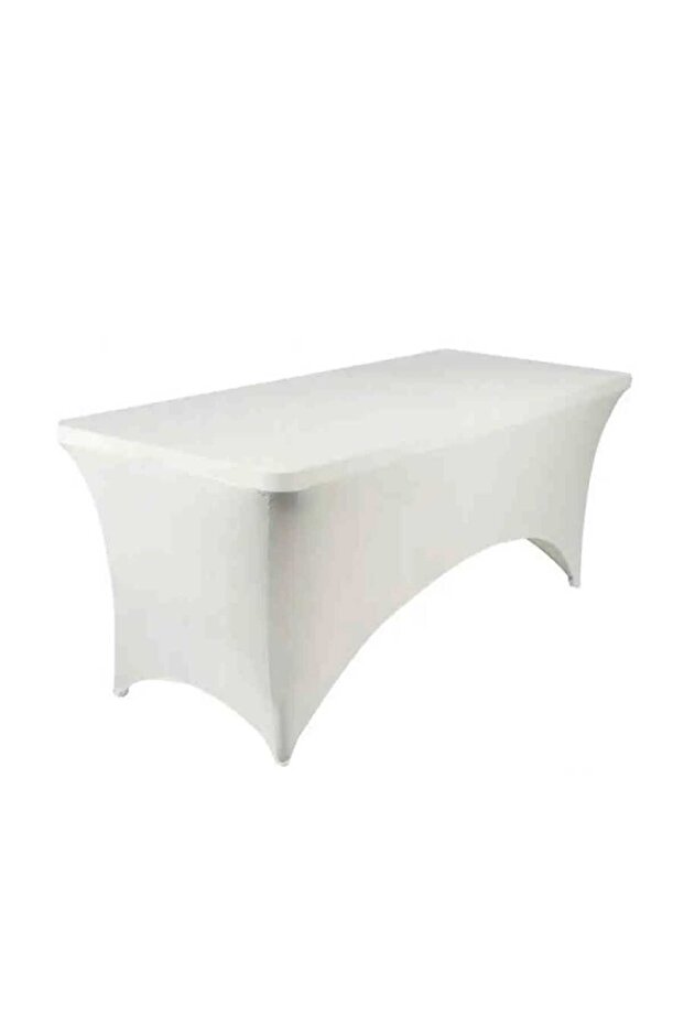 Rectangular Table Cover, Dimensions 152x75 cm, Color White - 1