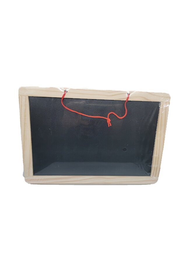 2-in-1 Writing Board with Hanger, Magnetic and Chalk, Double-Sided, Includes Marker, Chalk, Eraser, - 2