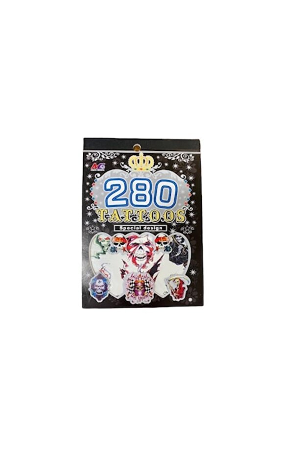 Notebook with temporary tattoos, multicolored - 1