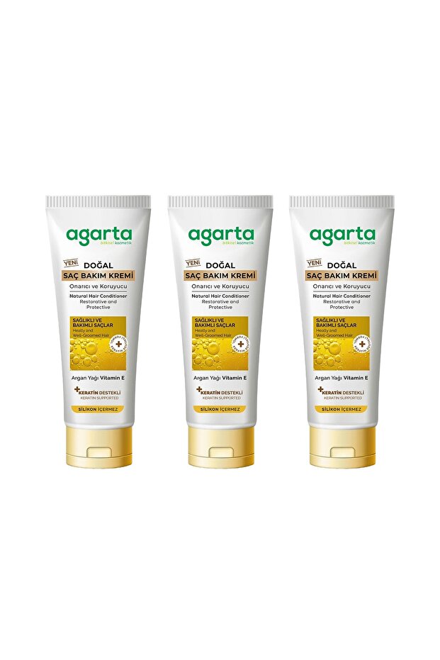Natural Powerful Hair Beautifying Care Cream 250 ml X 3 Pieces