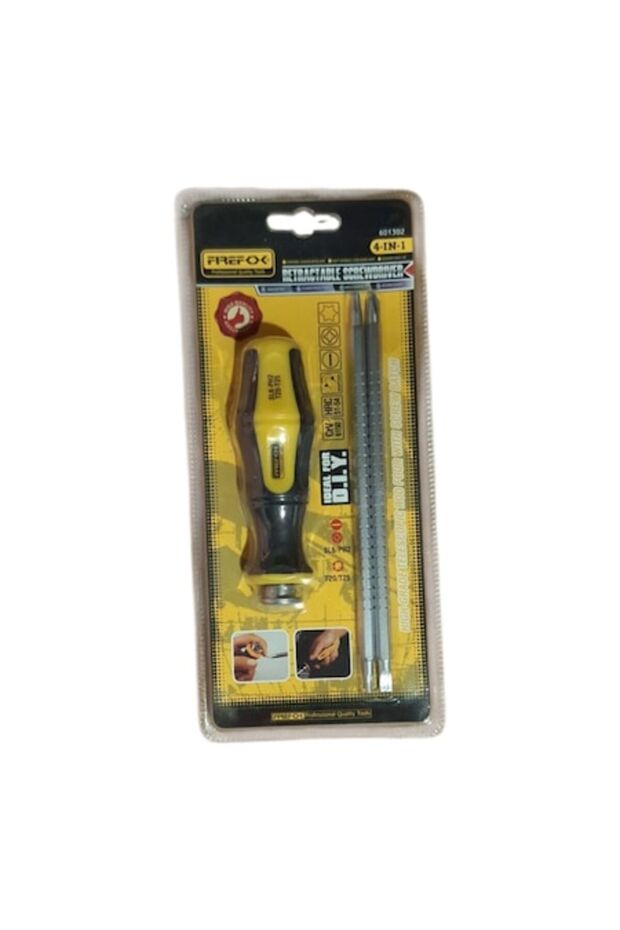 Set Screwdriver + Bits, Retractable, 3 Pieces,