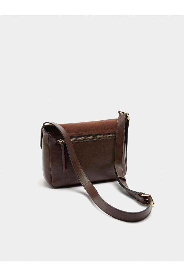 Deri İçerikli Çapraz Çanta - 4