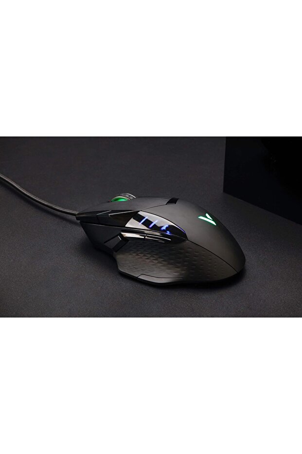 VPRO VT300 Wired Gaming Mouse Programmable Buttons 6200 DPI Sensor LED Multi-Colour Lighting S - 6
