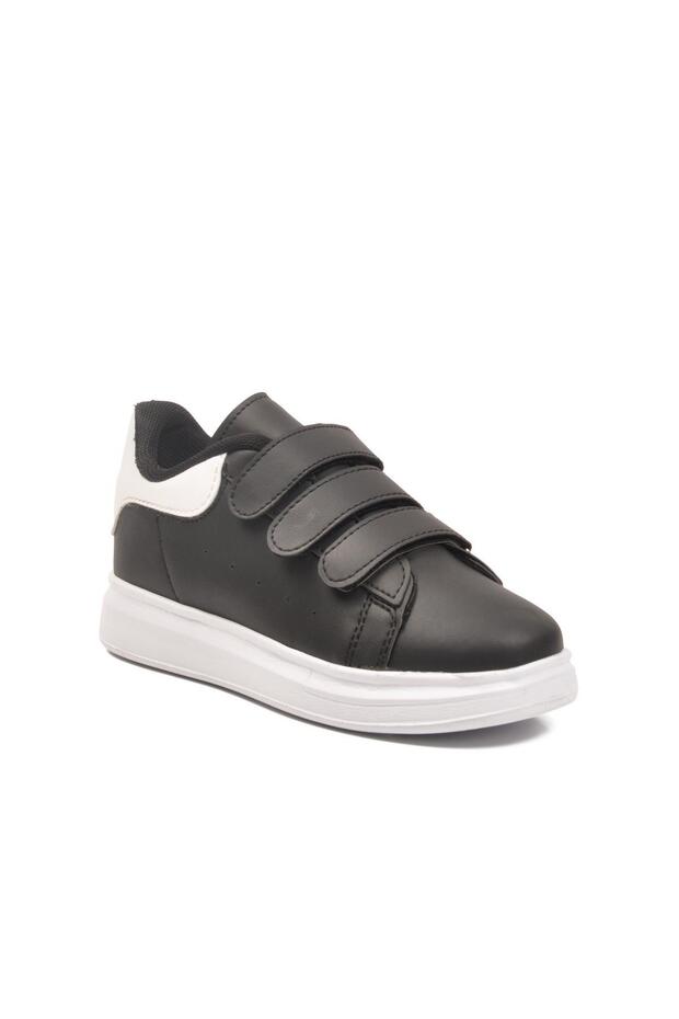 2480-26K F Black-White Children's Sports Shoes