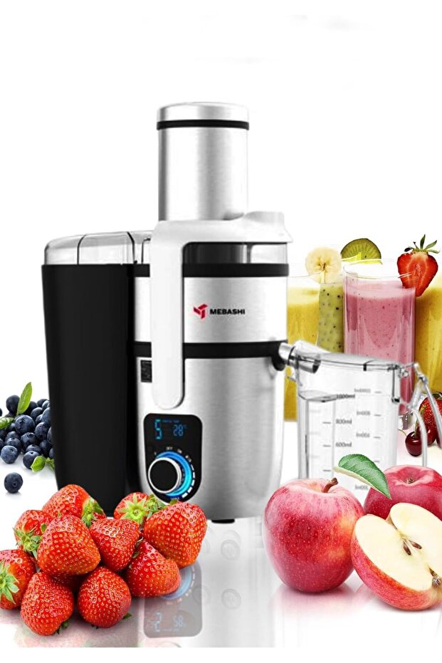 4-in-1 Juicer Blender Set, 800W, 1.5L Capacity, Digital Control, Black/Steel (ME-JB2013)