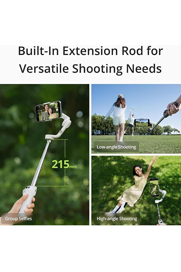 OSMO Mobile 6 Smartphone Gimbal Stabilizer, 3-Axis Phone Gimbal, Built-In Extension Rod, Android and - 6