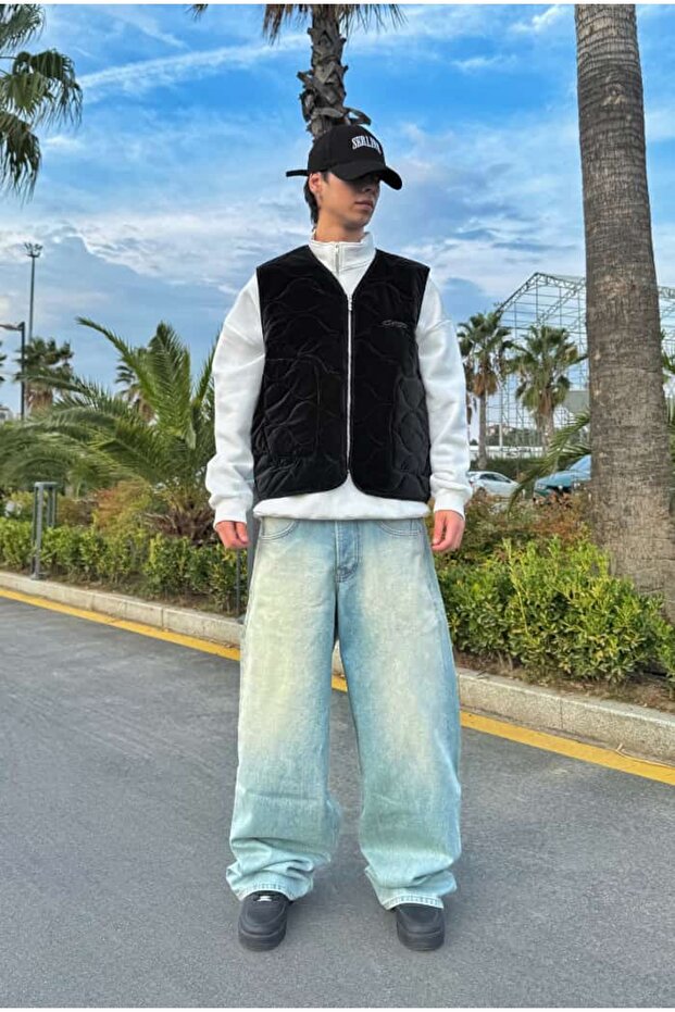 سترة مبطنة فاخرة منقوشة - 4