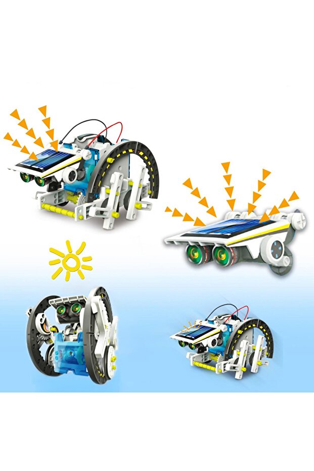 Solar powered robot creation set, robotics kit for educational experiments, - 3