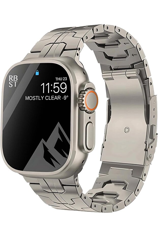 Titanium Band 49mm Compatible with Apple Watch Band, Ultra & Ultra2