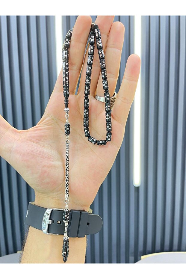 Kesme Model İşlemeli Kuka Tesbih - 1