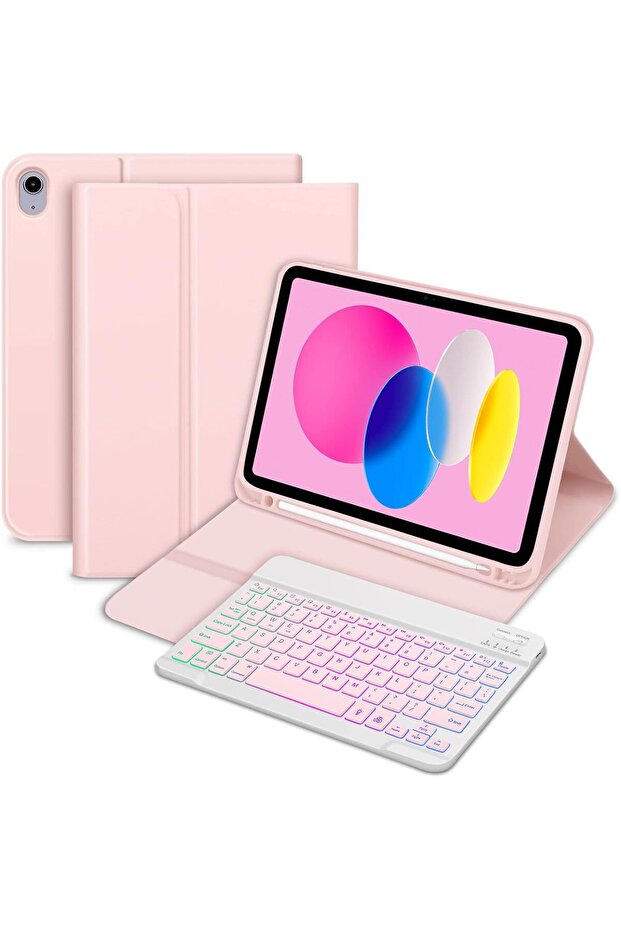 for iPad A16 11th Generation 2025/10th Generation 2022 Keyboard Case, UK Layout Detachable B