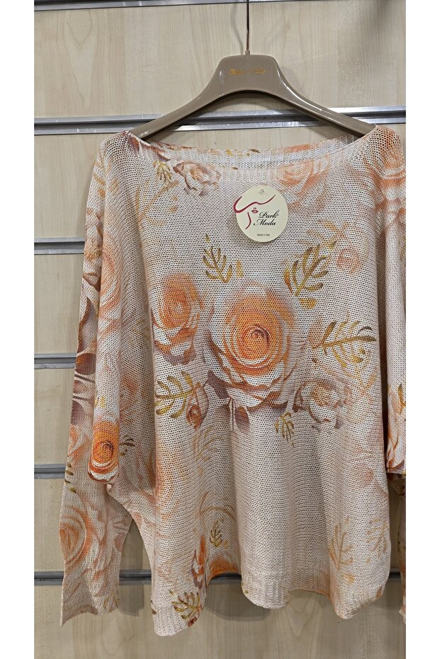 Mercerized Blouse Mixed Floral Pattern - 3