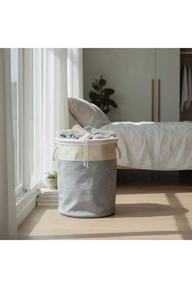Practical fabric laundry basket - 1