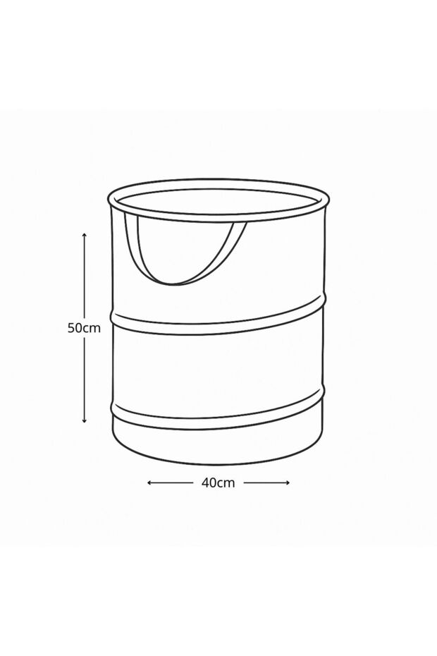 سلة غسيل قماشية عملية - 3