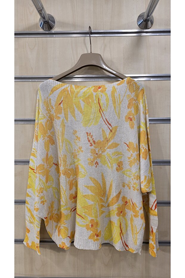 Mercerized Blouse Mixed Floral Pattern - 5