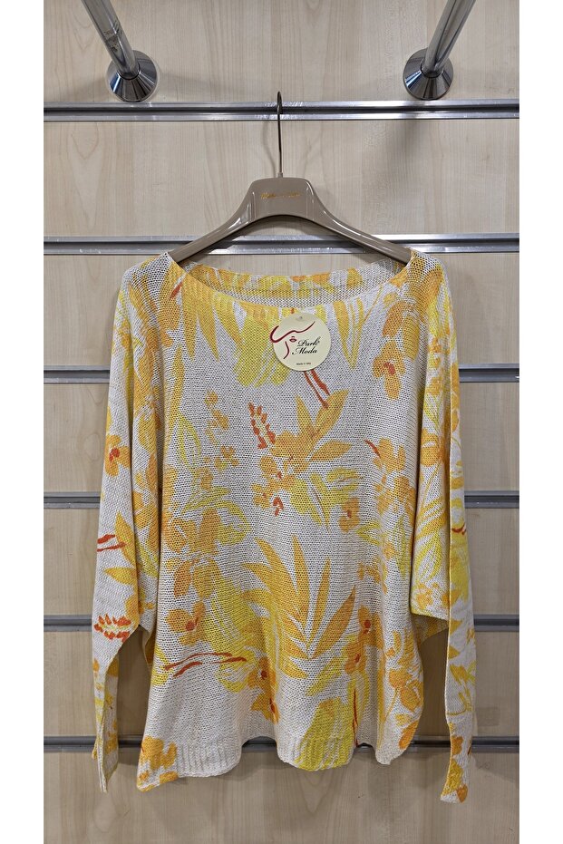 Mercerized Blouse Mixed Floral Pattern - 2