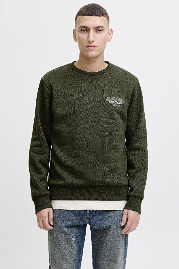 JJMAKOTO Sweat Crew Neck Erkek Sweatshirt - Şık ve Rahat Tasarım - 1