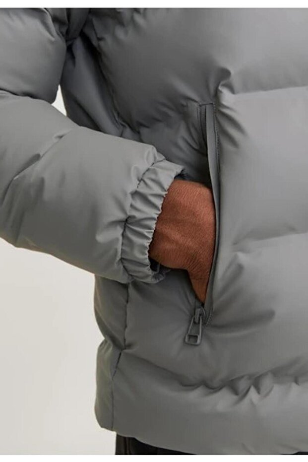 12239020 Jcoelements Pu Puffer Erkek Şişme Kaban - 4