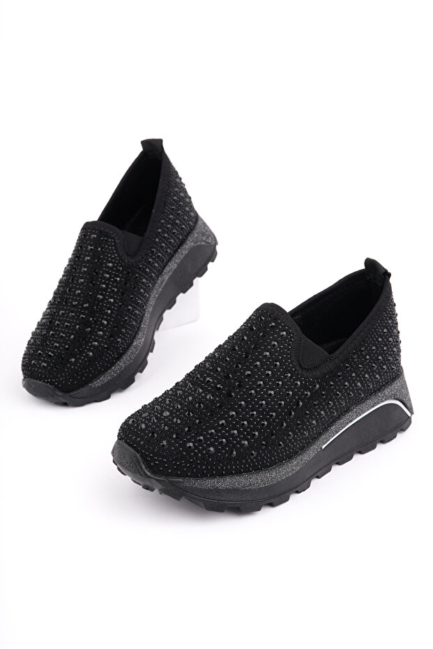 LJN-175 Rhinestone Elastic Sports Shoe