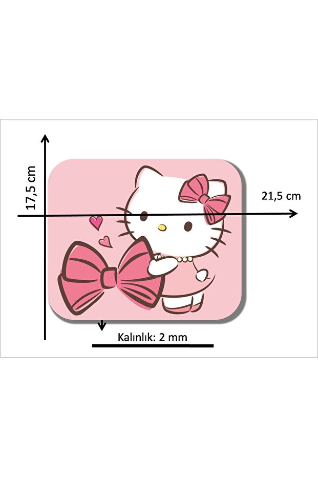 Hello Kitty Baskılı Mousepad - 2