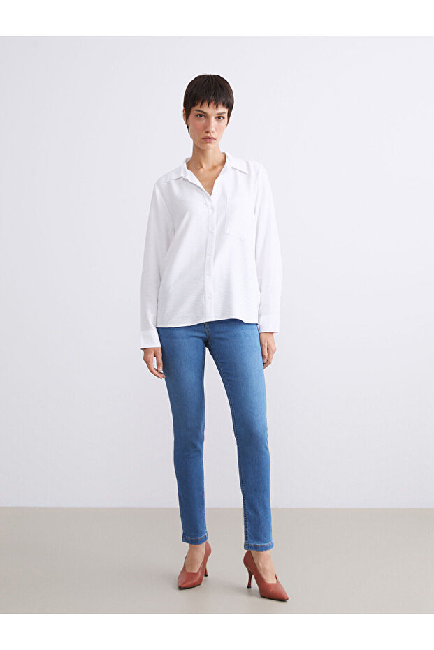 Lcw jeans indigo push up women's jean pants