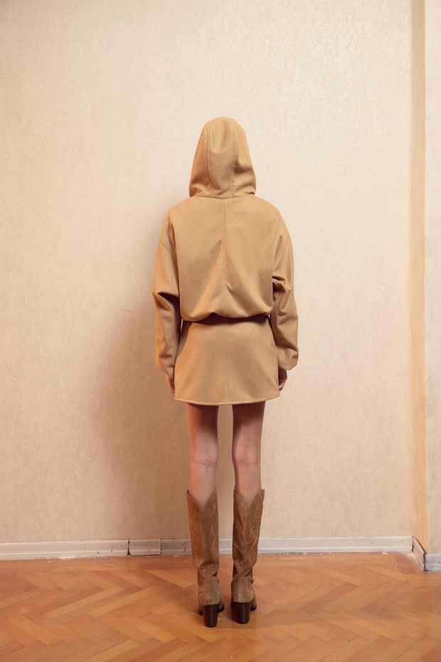 Crop Süet Sweatshirt - 7