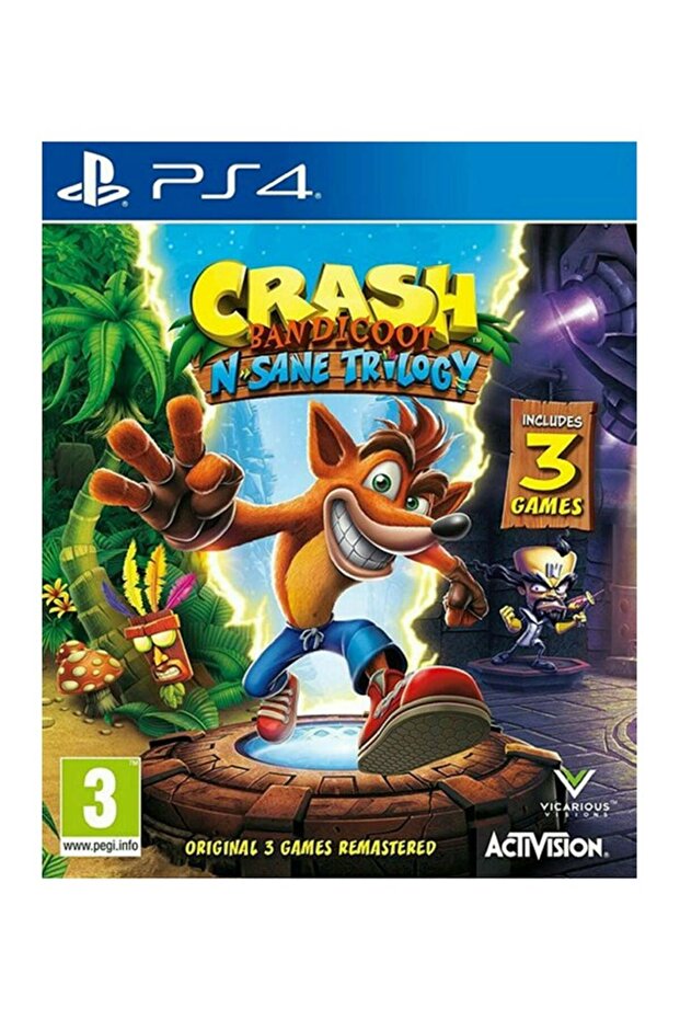 Crash Bandicoot N.Sane Trilogy 2.0 (الإصدار العالمي) - أركيد ومنصات - بلاي ستيشن 4 (PS4)