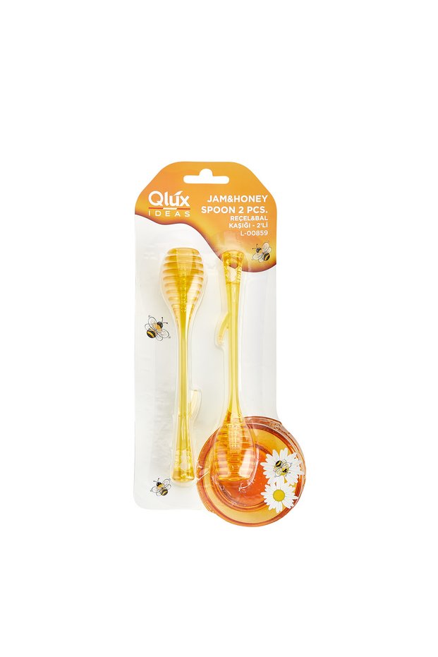 2 Pieces Honey Spoon Qlux Honey Jam Spoon Bpa Free 2 Pieces Honey Jam Spoon L-00859