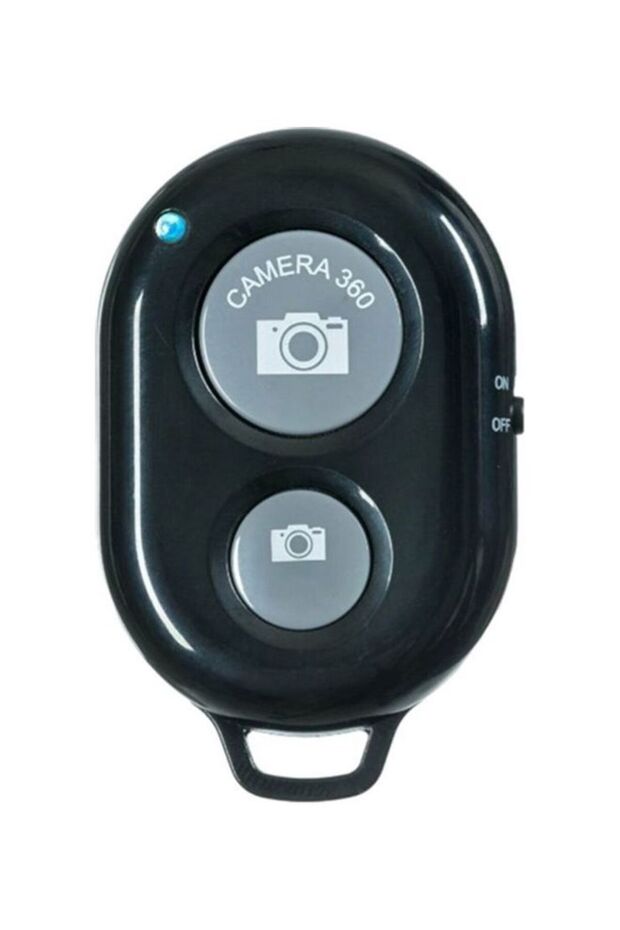 Universal Bluetooth Mobile Phone Camera Remote Control Shutter for Selfie Stick Black - 1