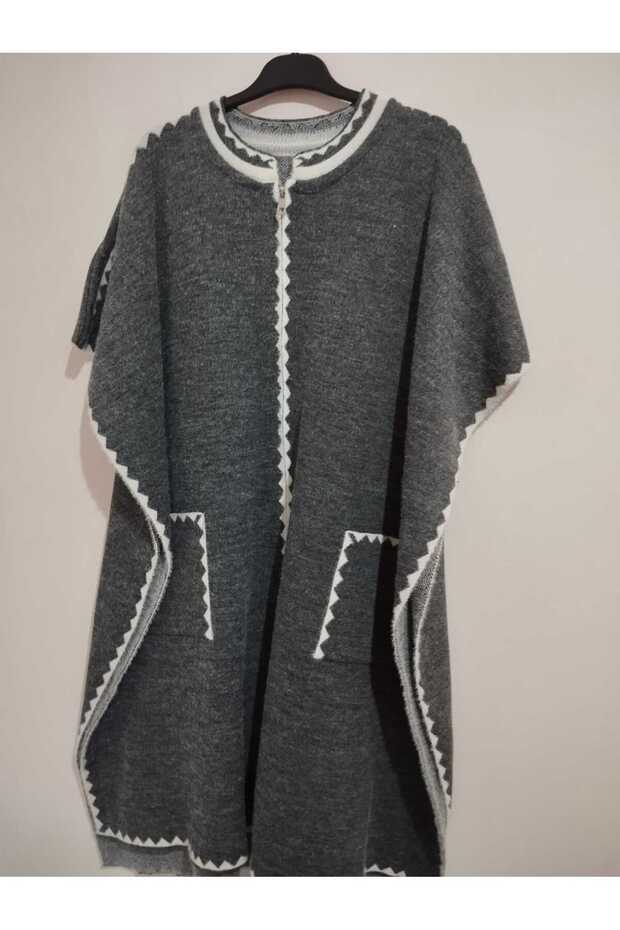 Superior Quality, Very Large Size, Soft Coat Model Knitwear Poncho