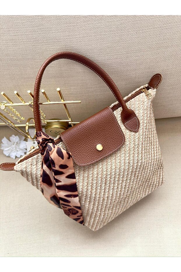 حقيبة من القش على الطراز الفرنسي - 2