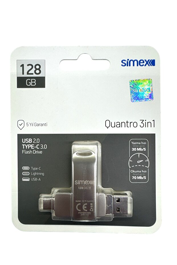 ذاكرة فلاش متوافقة مع آيفون، متوافقة مع نظام iOS من أبل، سعة 128 جيجابايت، OTG USB نوع C، ذاكرة فلاش متوافقة مع أجهزة الكمبيوتر - 1