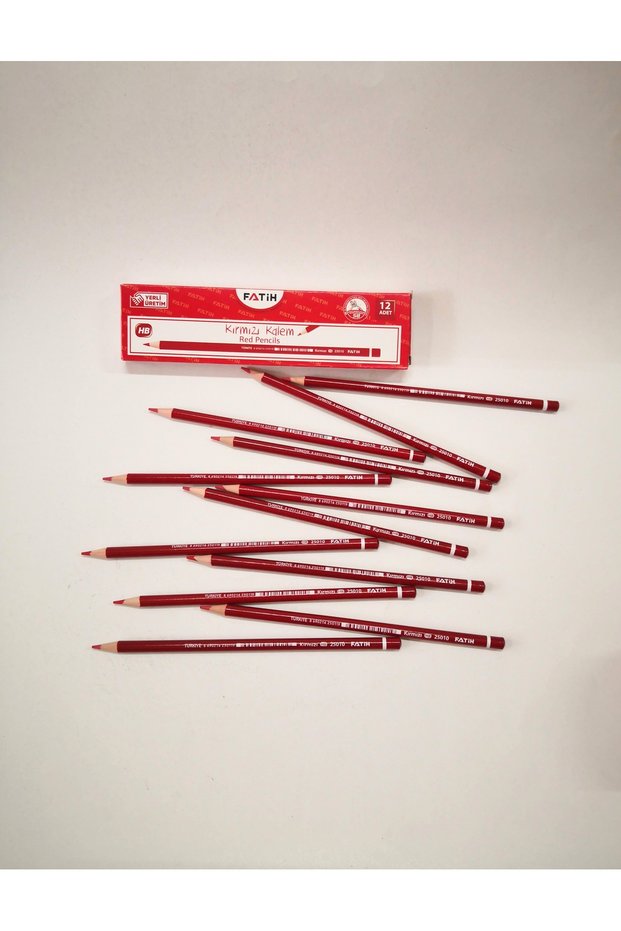 Red Pencil Hb (12 Pieces Together)