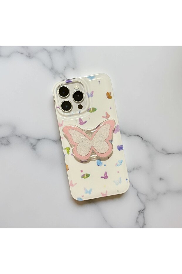 حافظة رفيعة أنيقة لهاتف آيفون 16 (6.1 بوصة) مع حامل متوافق مع بوب سوكيت - 1