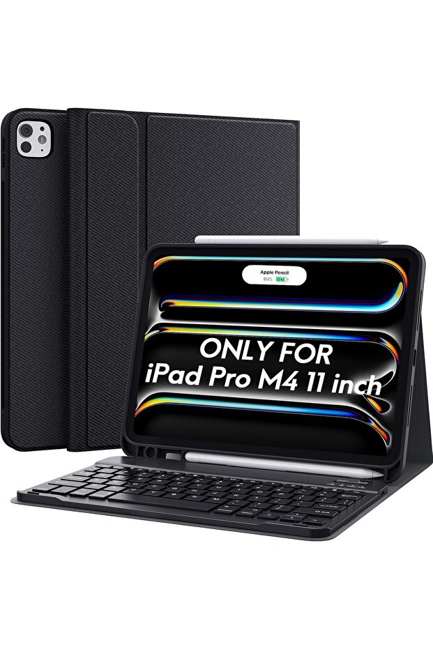 for iPad Pro 11 Inch (M4) 2024 Case with Keyboard