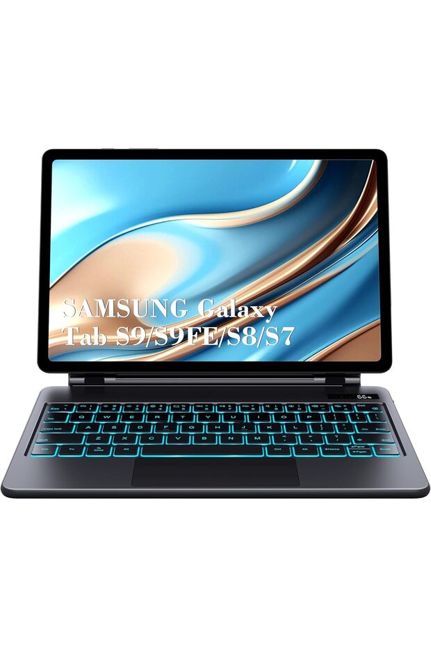 Magic-Style Keyboard Case for Samsung Galaxy Tab S9 FE 5G 10.9'', S9/S8/S7 11''