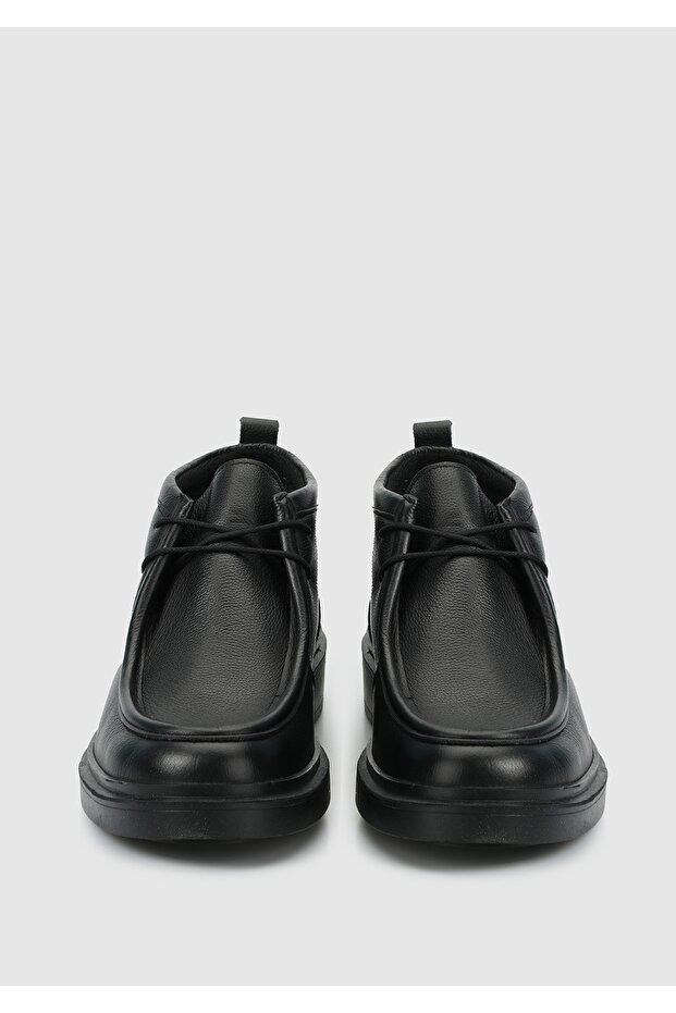 Siyah Deri Erkek Bot - 3