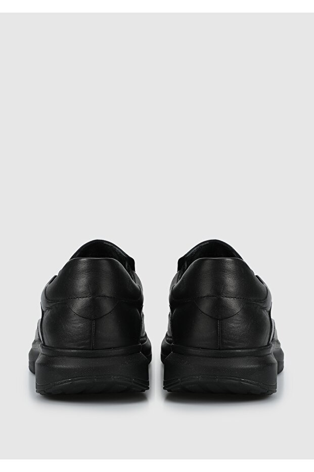 Siyah Deri Erkek Ayakkabı - 4