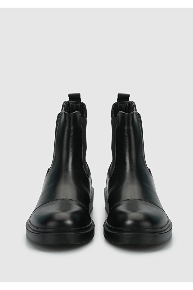 Siyah Deri Erkek Bot - 3