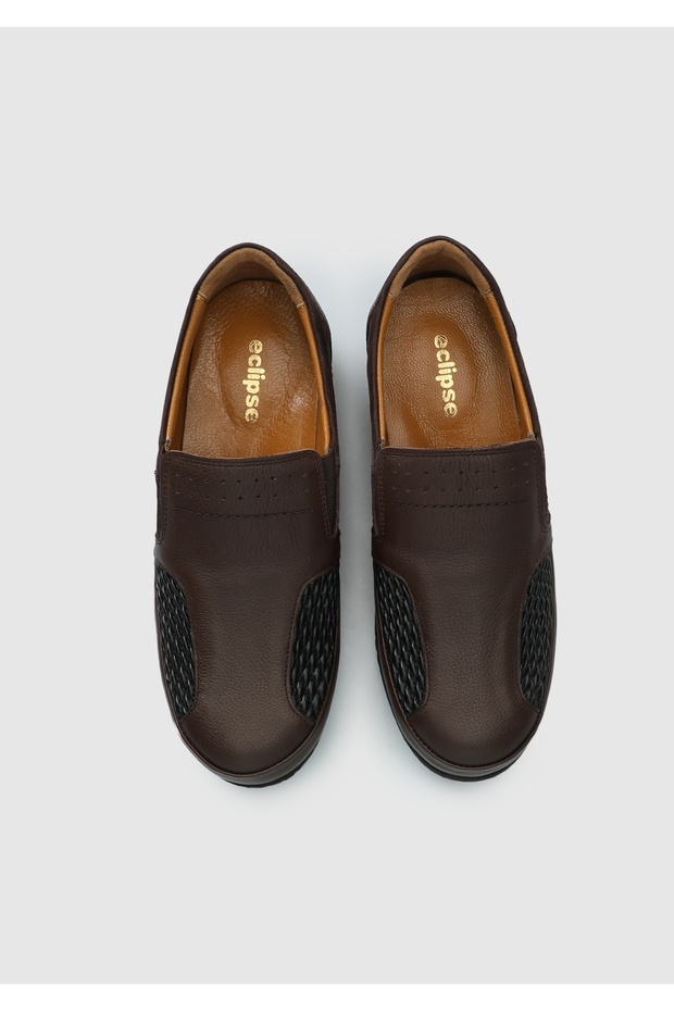 Kahve Deri Kadın Ayakkabı - 5