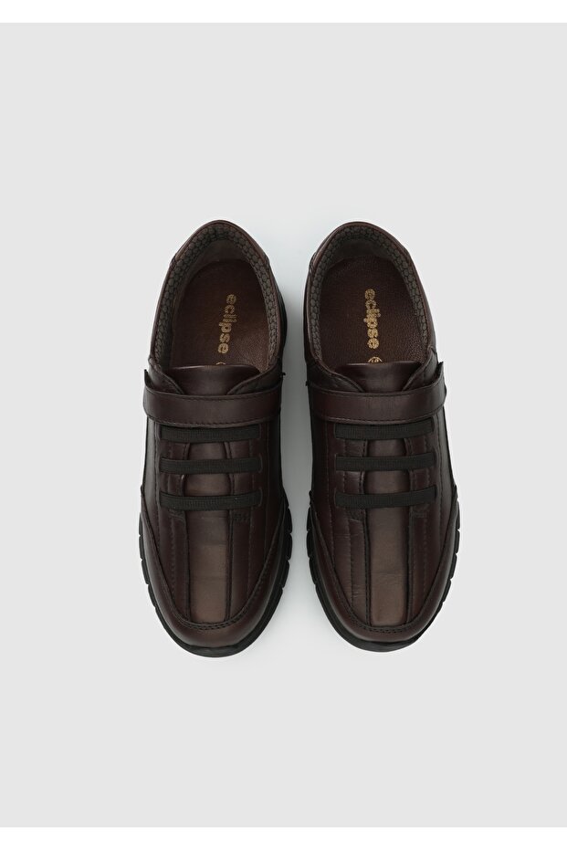 Kahve Deri Kadın Ayakkabı - 5