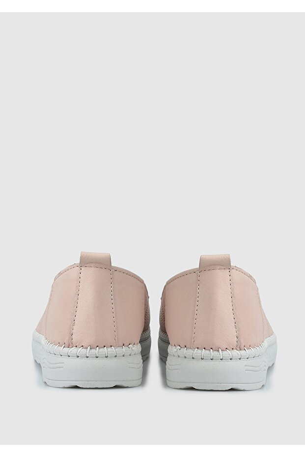 Pudra Deri Kadın Ayakkabı - 4