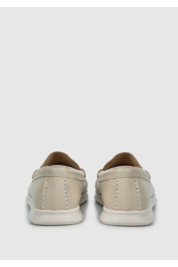 Pantofi de damă din piele bej - 4