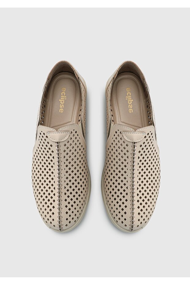 Ekru Kadın Ayakkabı - 5