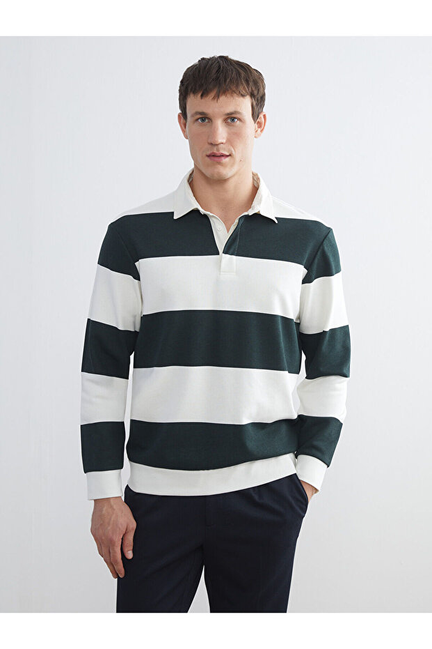 Polo Neck Men's Sweatshirt