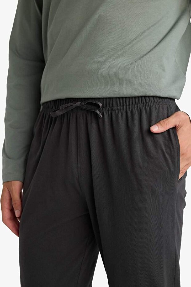 Pijama Takımı Regular Fit Baskılı Uzun Kollu Üst Uzun Alt (25 AU) - 5